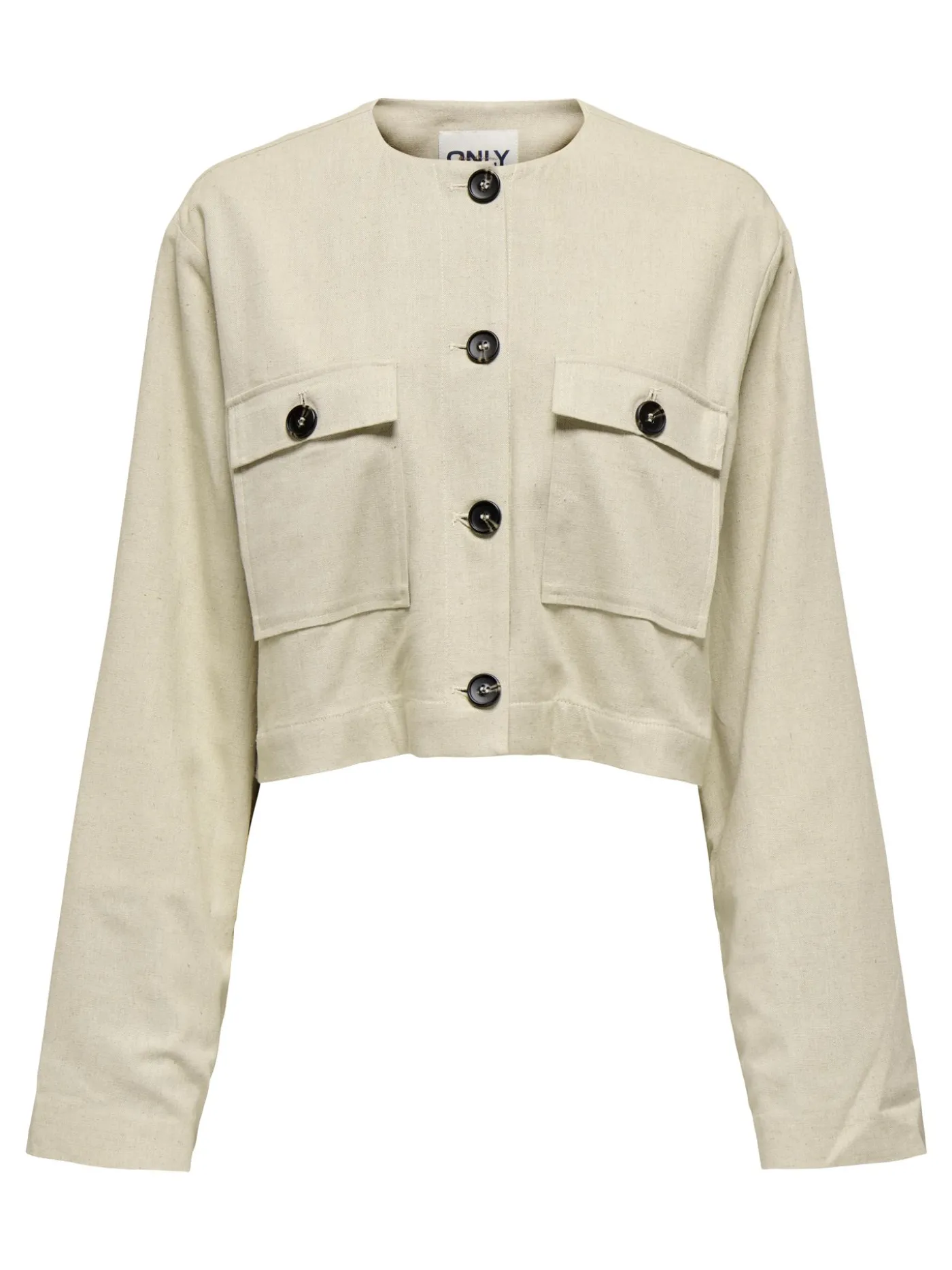 ONLPAMPA L/S LINEN BL JACKET PNT