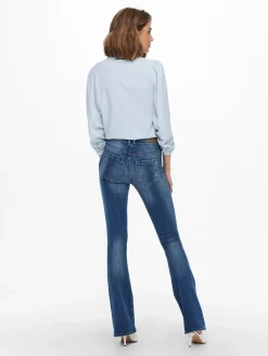 ONLPAOLA LIFE HW FLARED AZG0007 NOO - Medium Blue