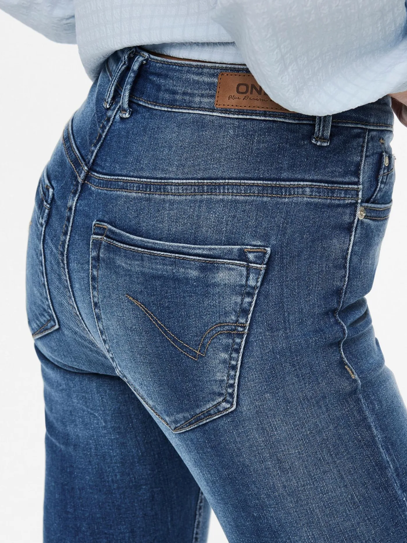 ONLPAOLA LIFE HW FLARED AZG0007 NOO - Medium Blue