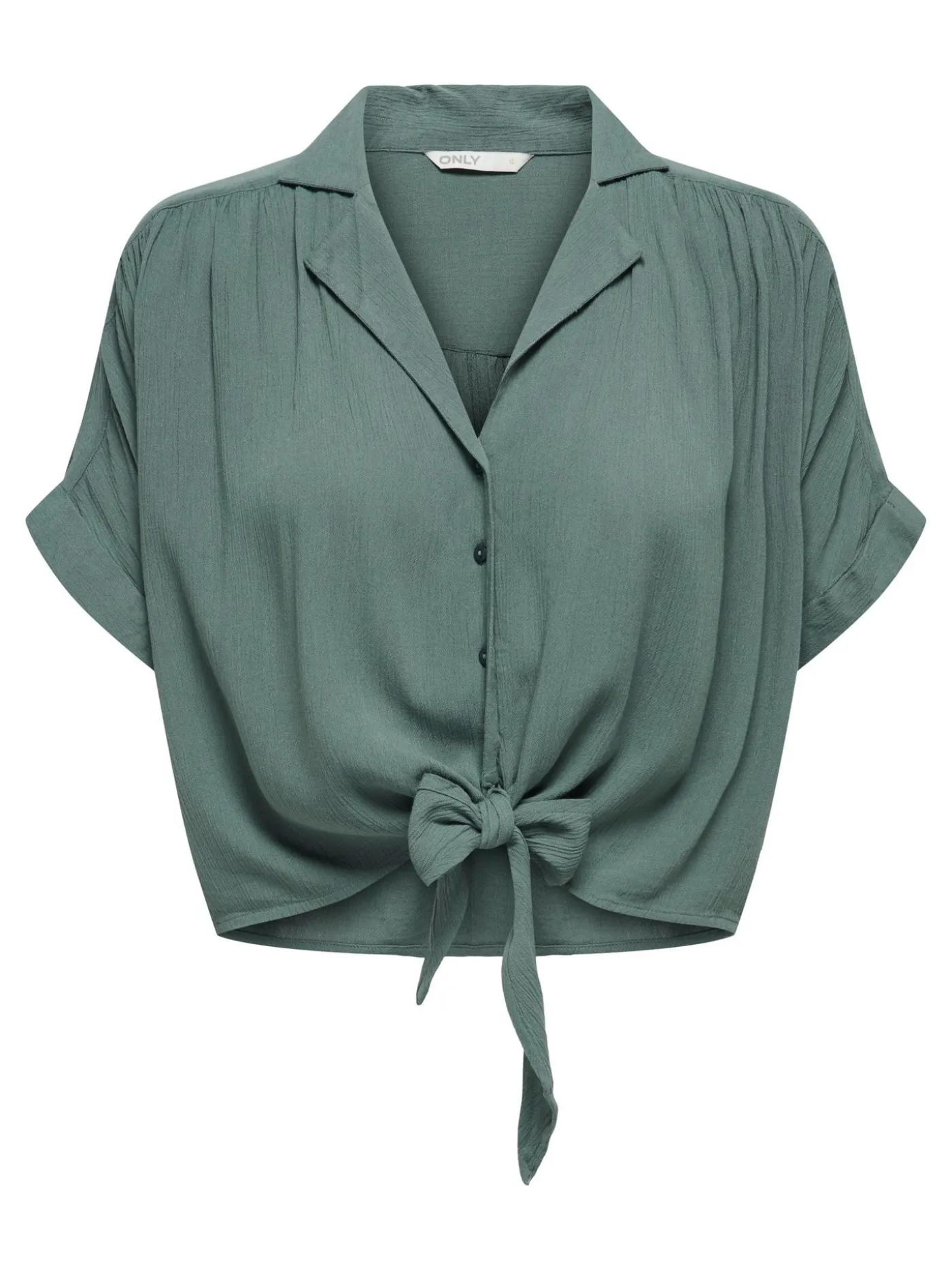 ONLPAULA LIFE S/S TIE SHIRT WVN NOO