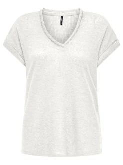 ONLPENNY S/S V-NECK TOP JRS