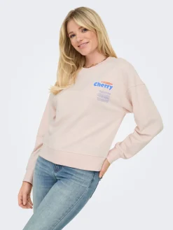 ONLPHILEA L/S FRUIT O-NECK UB SWT