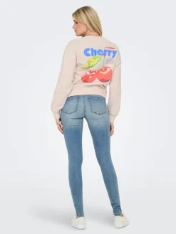 ONLPHILEA L/S FRUIT O-NECK UB SWT