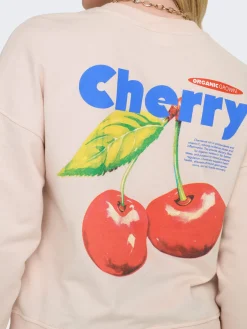 ONLPHILEA L/S FRUIT O-NECK UB SWT