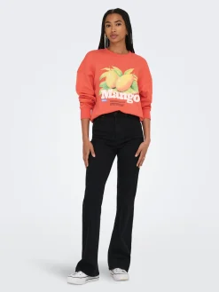 ONLPHILEA L/S FRUIT O-NECK UB SWT