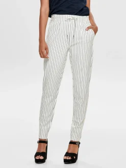 ONLPOPTRASH EASY RUSH STRIPE PNT NO - Cloud Dancer