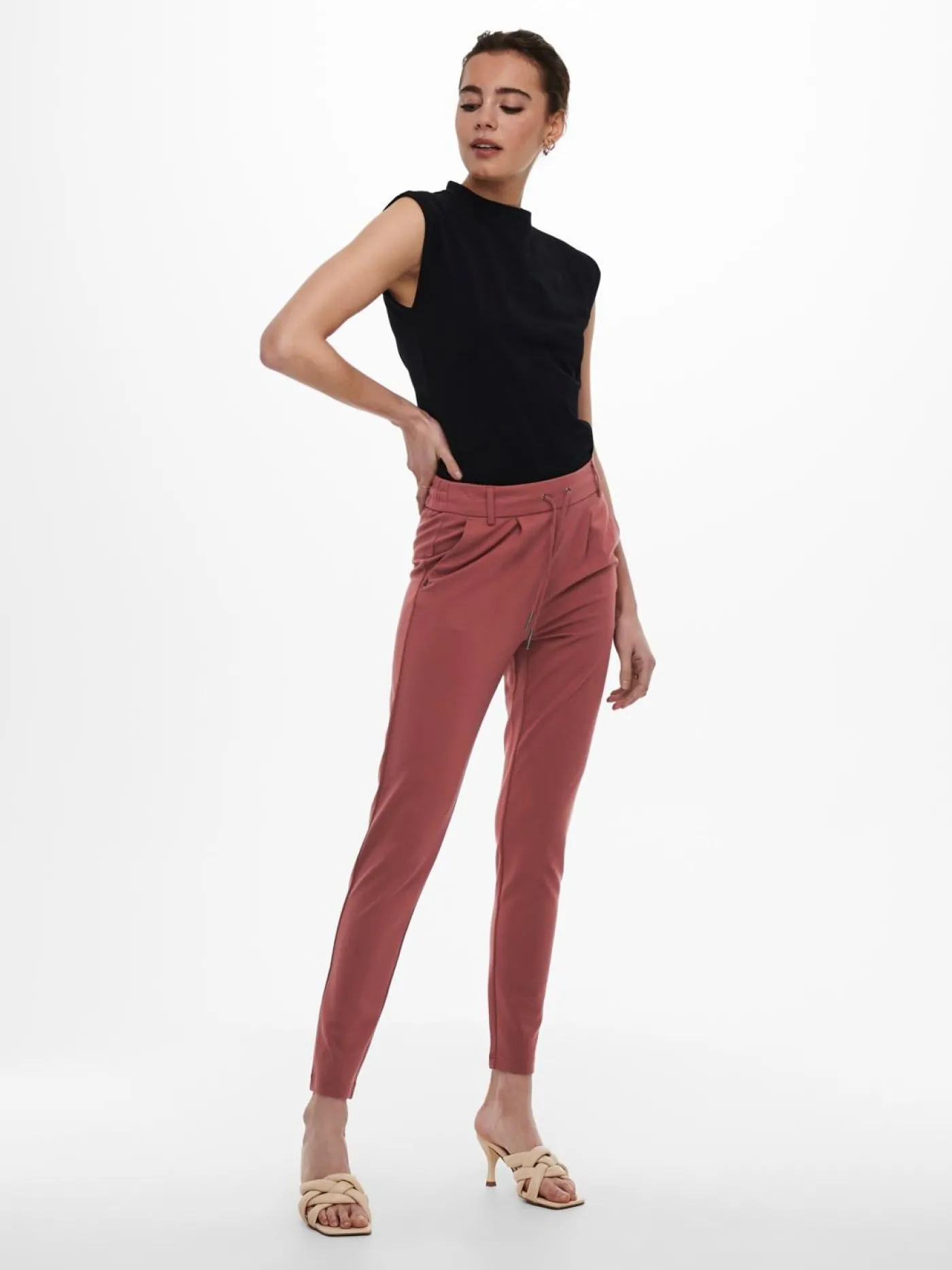 ONLPOPTRASH LIFE EASY COL PANT PNT - Apple Butter