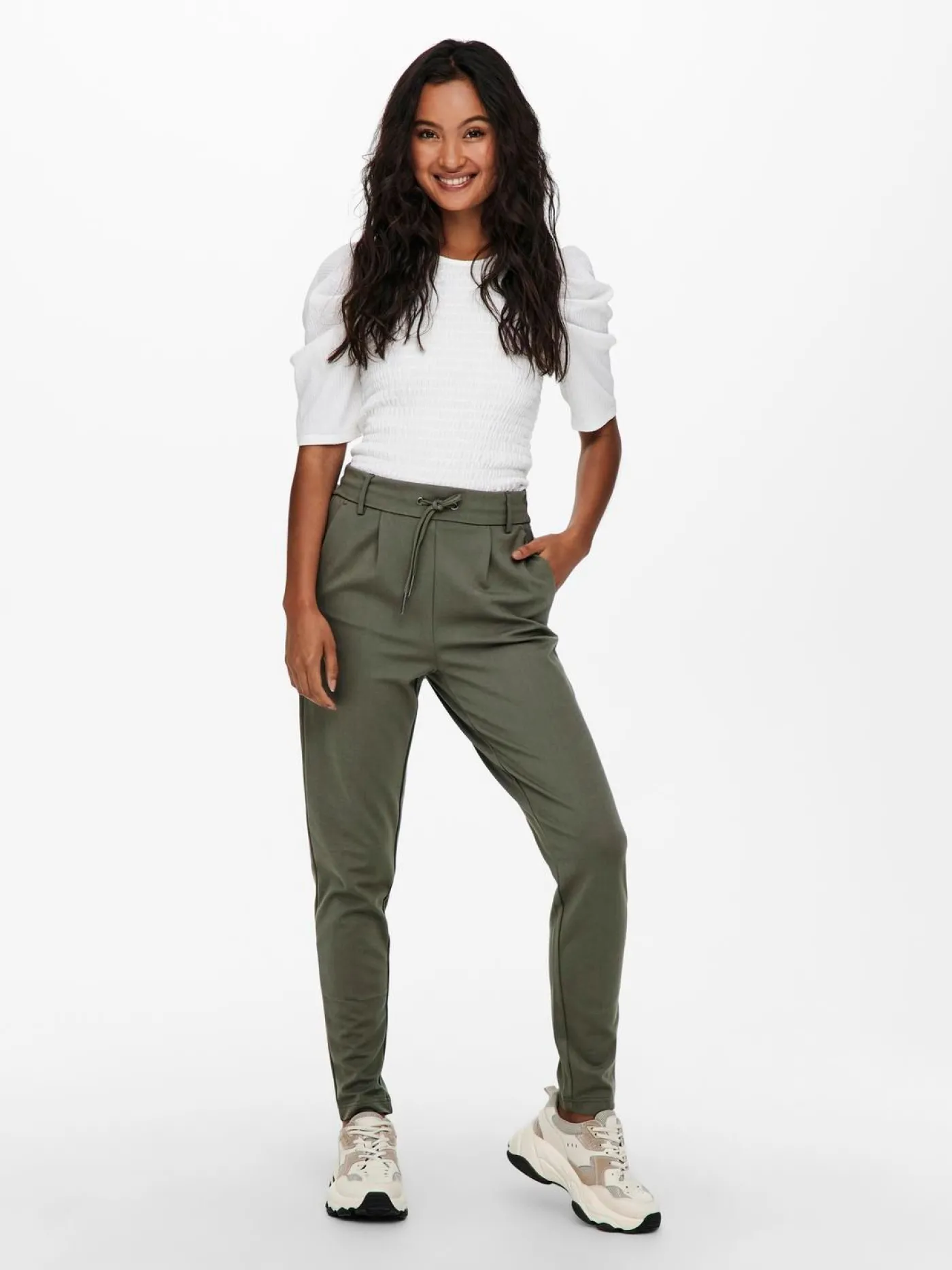 ONLPOPTRASH LIFE EASY COL PANT PNT - Bungee Cord (