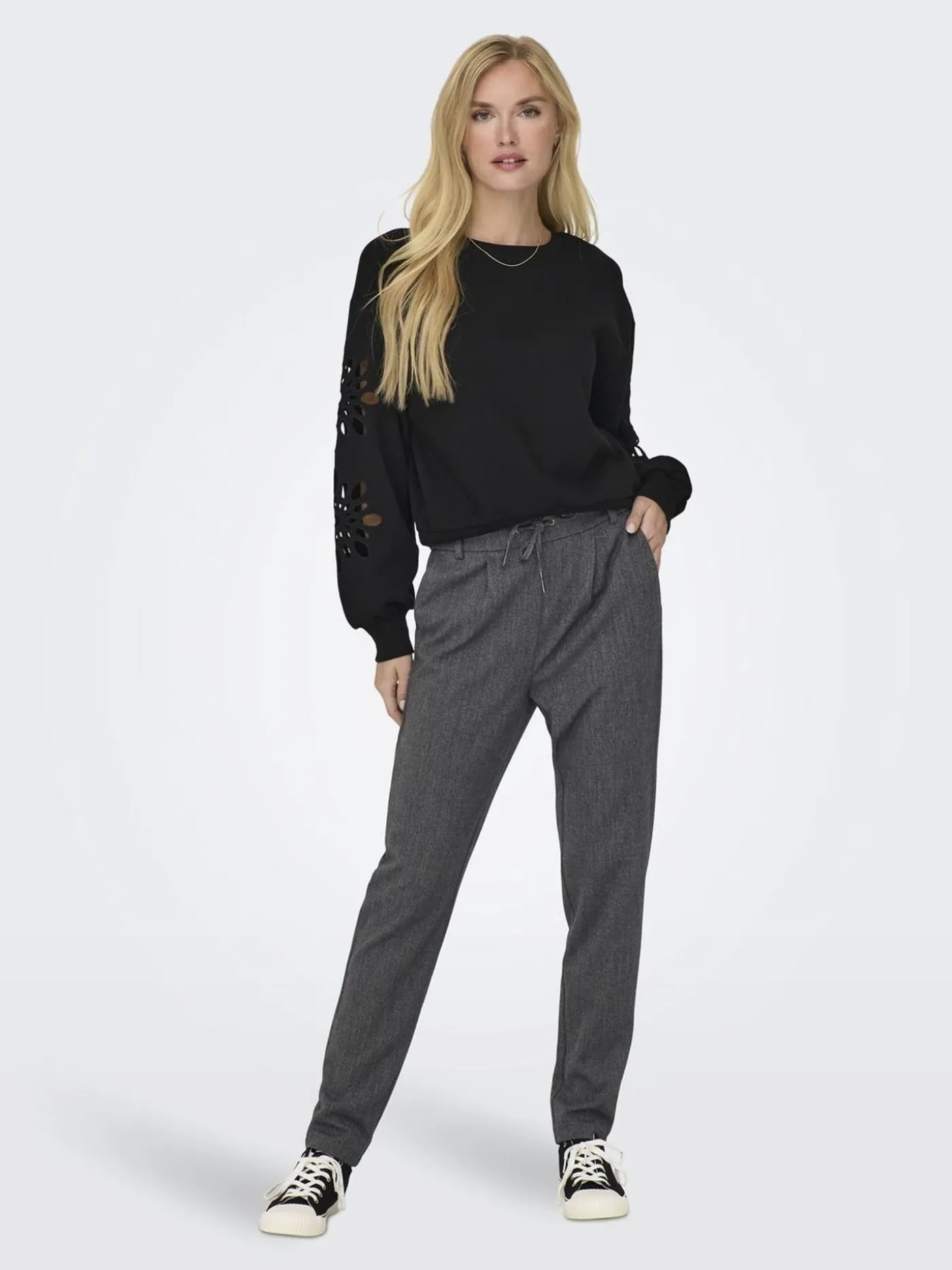 ONLPOPTRASH-ELISE EASY MELANGE PANT