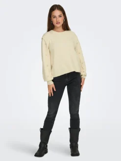 ONLRENE LIFE LS BUTTON O-NECK CS KN