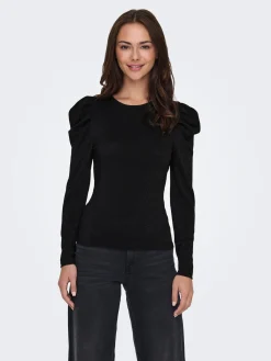 ONLRICH L/S GLITTER PUFF TOP JRS