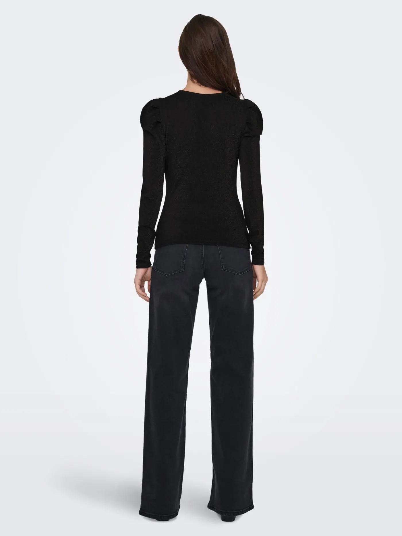 ONLRICH L/S GLITTER PUFF TOP JRS