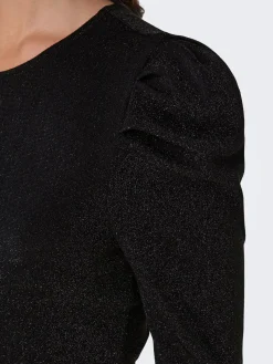 ONLRICH L/S GLITTER PUFF TOP JRS