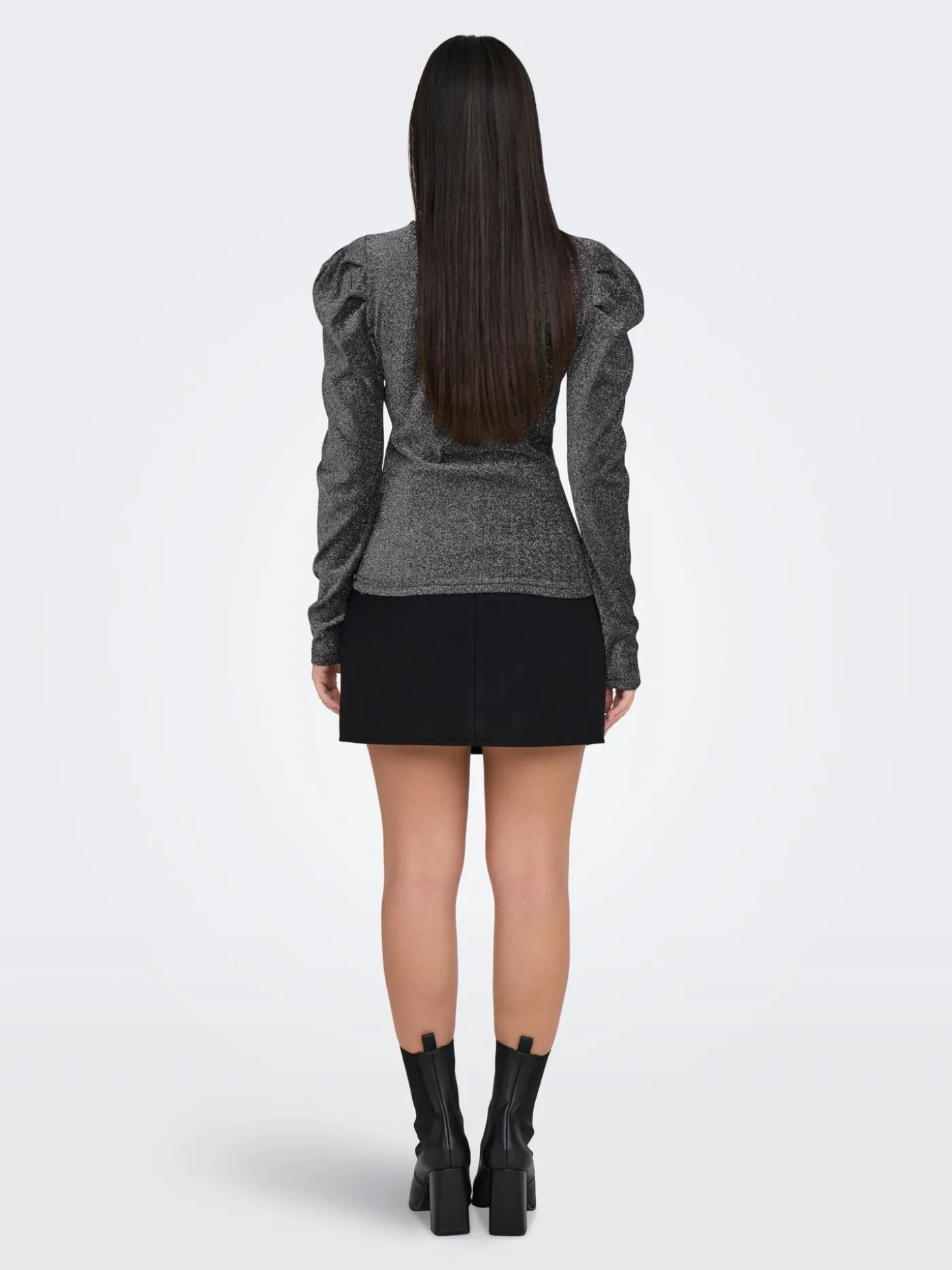 ONLRICH L/S GLITTER PUFF TOP JRS