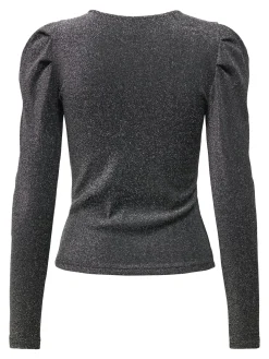 ONLRICH L/S GLITTER PUFF TOP JRS