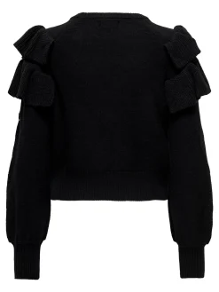 ONLRILLO LS RUFFLE ONECK CC KNT