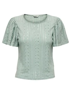 ONLRIVERSIDE S/S FLAIRED TOP JRS