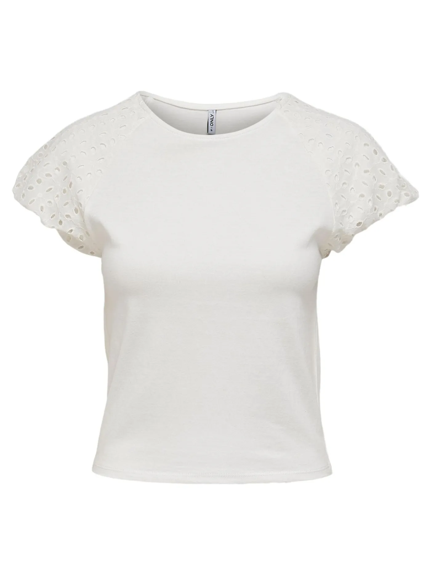 ONLRIZZA LIFE S/S MIX TOP JRS - Cloud Dancer