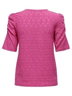 ONLROSA S/S V-NECK PUFF TOP JRS