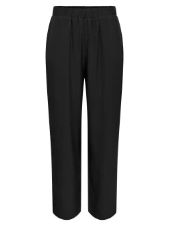 ONLSALLY SLIT PANT WVN - Black