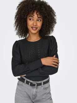 ONLSANDRA L/S PUFF TOP JRS NOOS