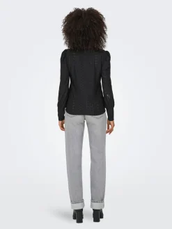 ONLSANDRA L/S PUFF TOP JRS NOOS