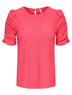 ONLSANDRA S/S PUFF TOP JRS