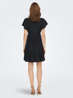 ONLSANDRA S/S V-NECK DRESS JRS