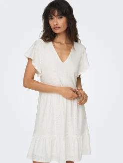 ONLSANDRA S/S V-NECK DRESS JRS