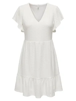 ONLSANDRA S/S V-NECK DRESS JRS