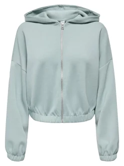 ONLSCARLETT L/S ZIP HOOD SWT NOOS