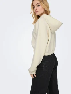 ONLSCARLETT L/S ZIP HOOD SWT NOOS