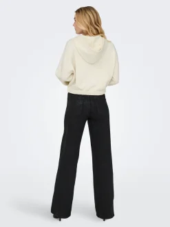 ONLSCARLETT L/S ZIP HOOD SWT NOOS