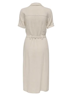 ONLSIESTA SS LIN BL SHIRT DRESS PNT