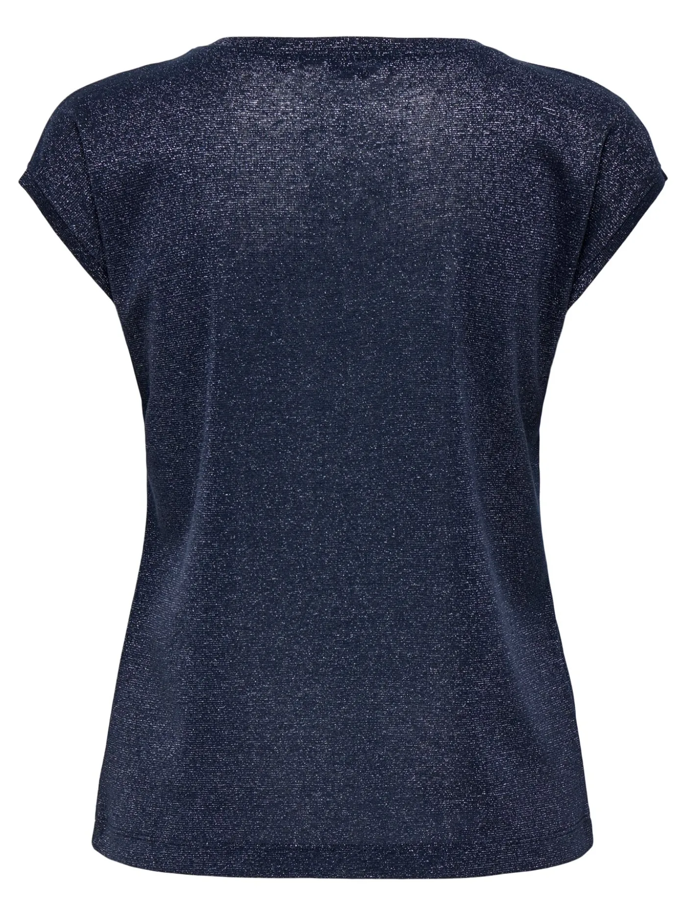 ONLSILVERY S/S V NECK LUREX TOP JRS