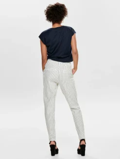 ONLSILVERY S/S V NECK LUREX TOP JRS