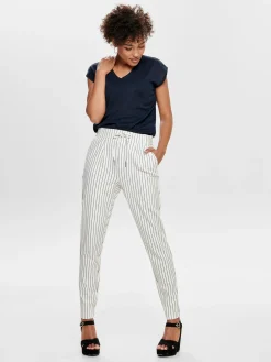 ONLSILVERY S/S V NECK LUREX TOP JRS