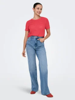 ONLSUNNY S/S PULLOVER KNT NOOS