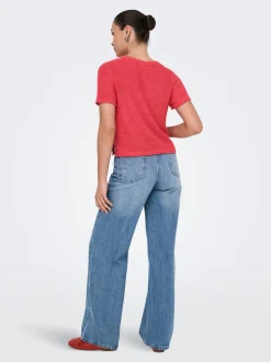 ONLSUNNY S/S PULLOVER KNT NOOS