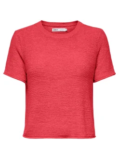 ONLSUNNY S/S PULLOVER KNT NOOS