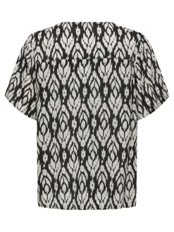 ONLSUSAN S/S V-NECK TOP WVN NOOS