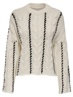 ONLTESSA LS CABEL STITCH O-NECK CC