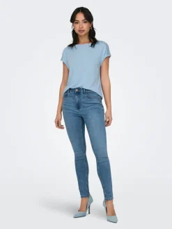 ONLTHEA LIFE S/S LACE MIX TOP JRS