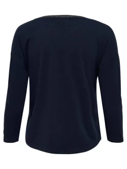 ONLTINNA 3/4 MIX TOP JRS - Night Sky/PALE GOLD LUR