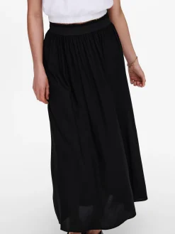 ONLVENEDIG LIFE LONG SKIRT WVN NOOS - Black