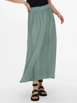 ONLVENEDIG LIFE LONG SKIRT WVN NOOS - Chinois Gree