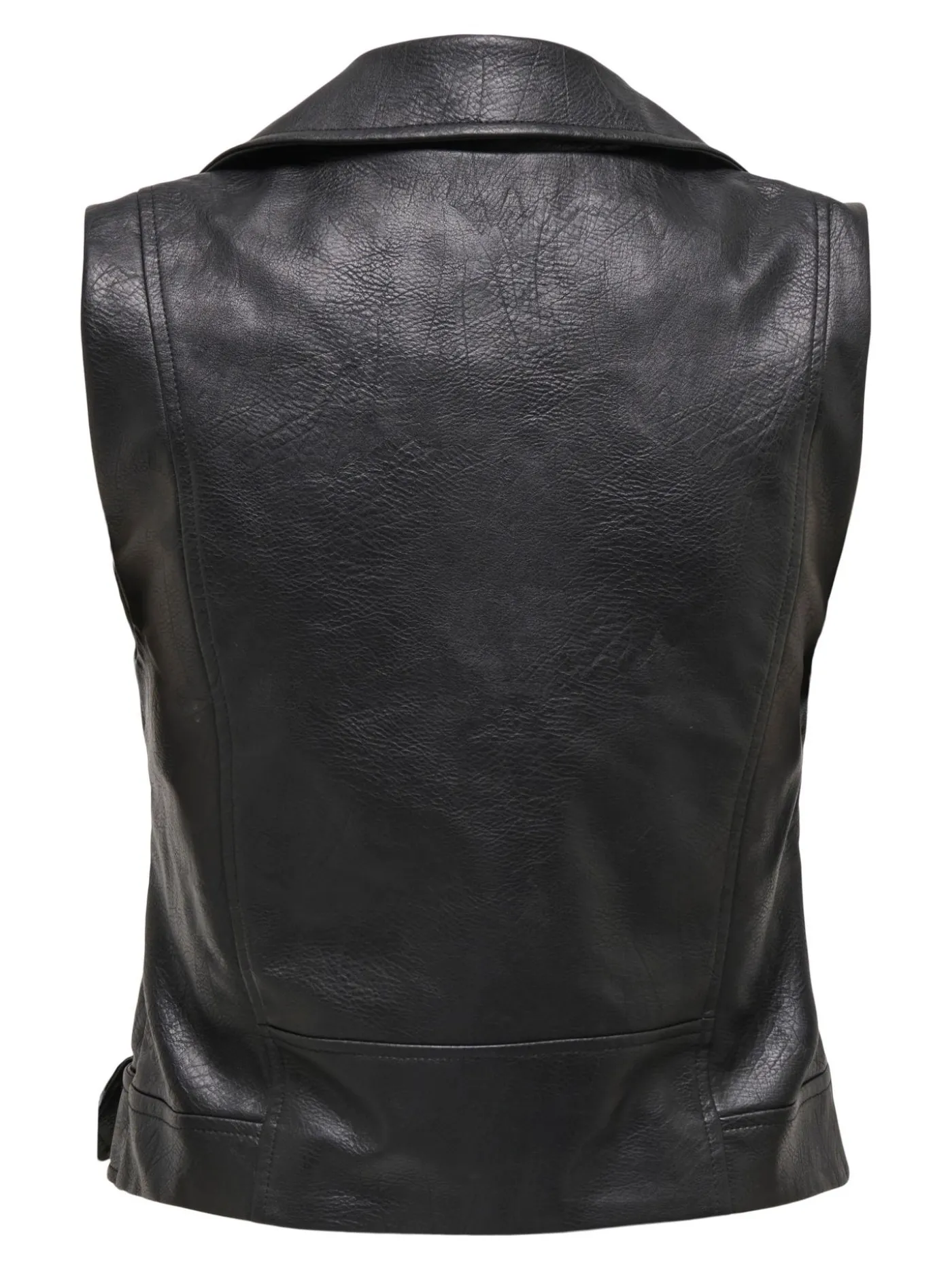 ONLVERA FAUX LEATHER WAISTCOAT OTW - Black