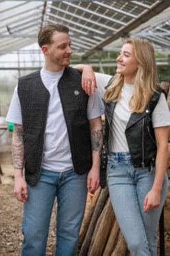 ONLVERA FAUX LEATHER WAISTCOAT OTW - Black