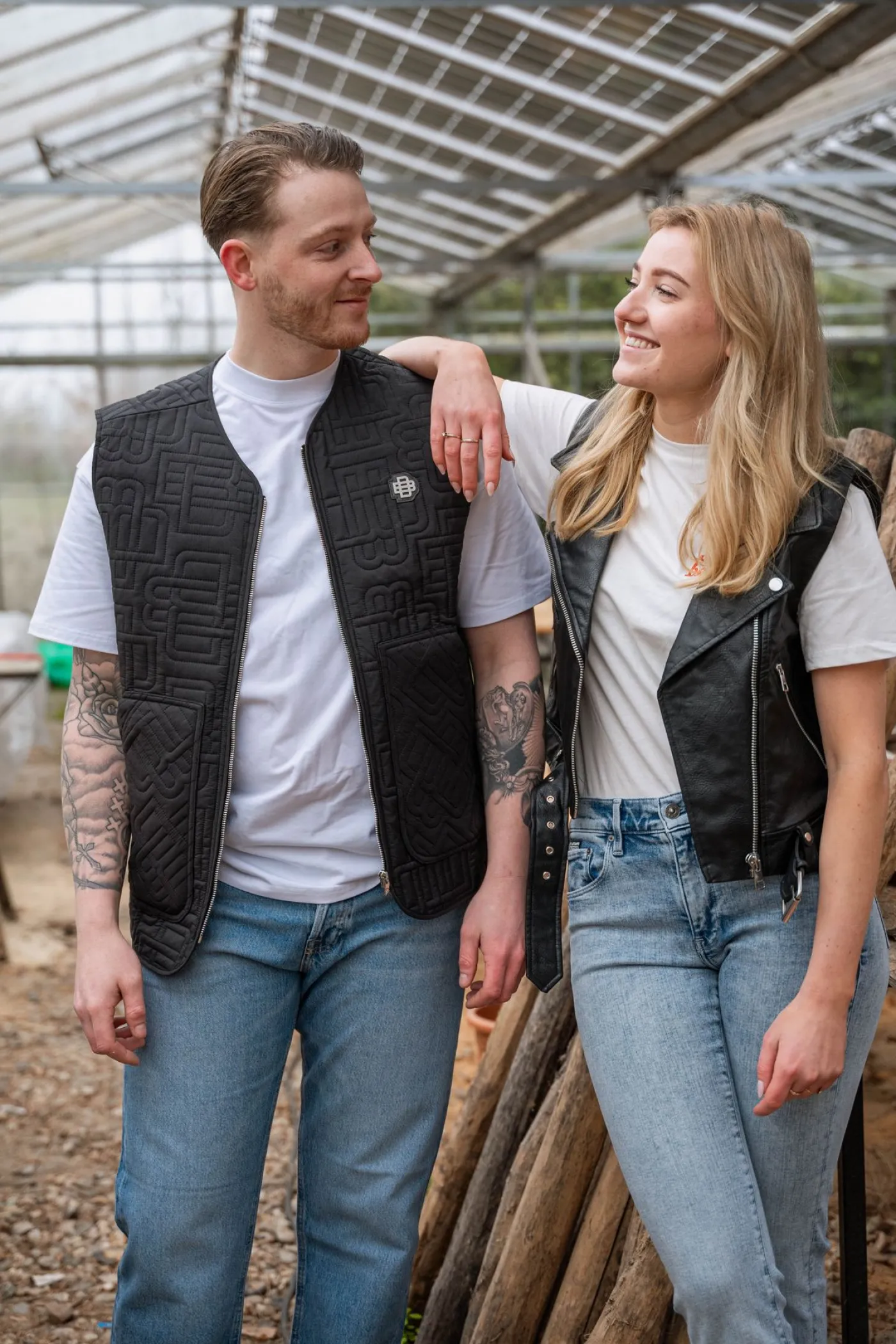 ONLVERA FAUX LEATHER WAISTCOAT OTW - Black