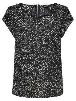 ONLVIC SS AOP TOP NOOS PTMBlack/BLURRY DOT